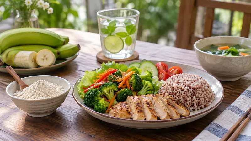Bữa sáng đa dạng giàu chất xơ