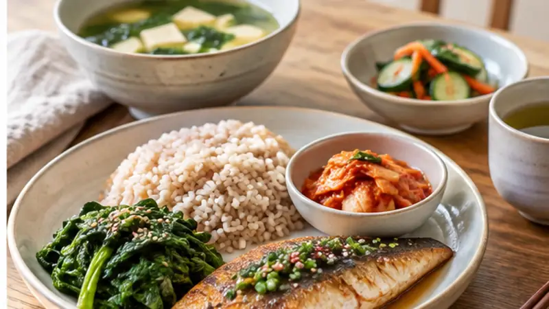 Bữa ăn cân bằng có một phần thực phẩm lên men